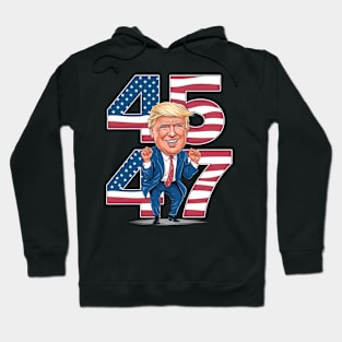 45 47 DONALD TRUMP DANCE Hoodie